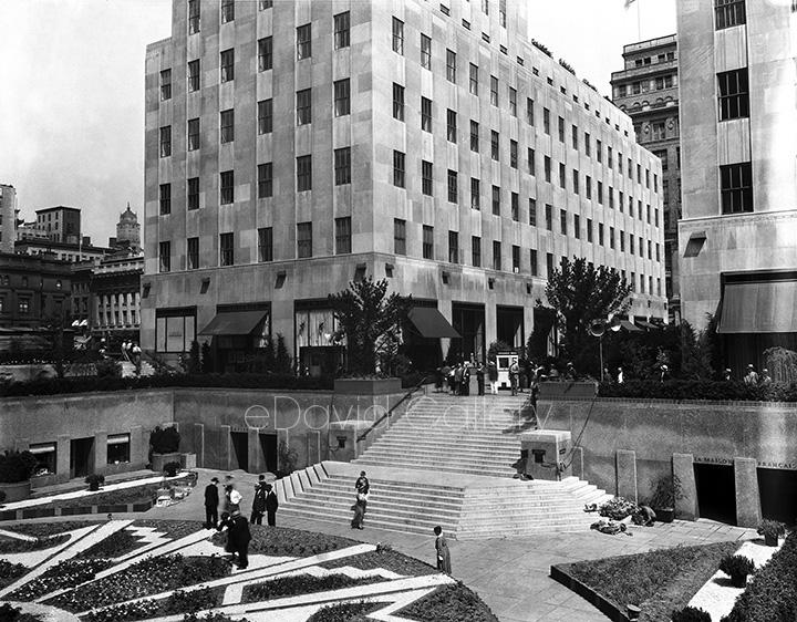 Rockefeller Center Sunken Garden 1934